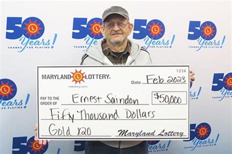 TV commercial leads Maryland man to $50,000 lottery prize.